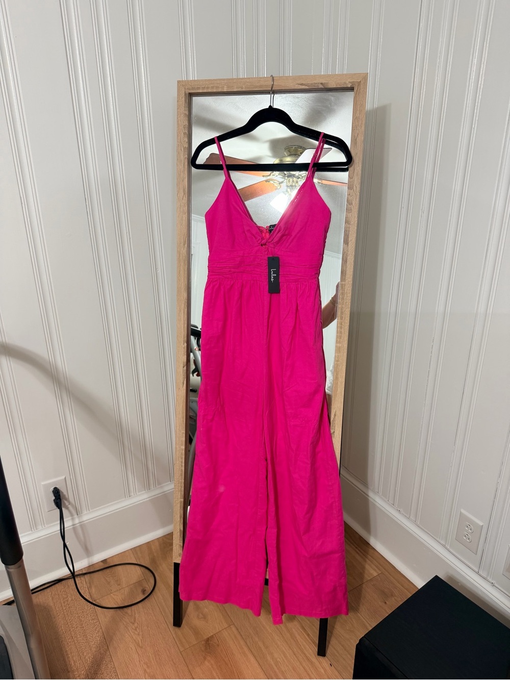 Women’s Hot Pink Spaghetti-Strap One Piece Jumpsuit LuLus